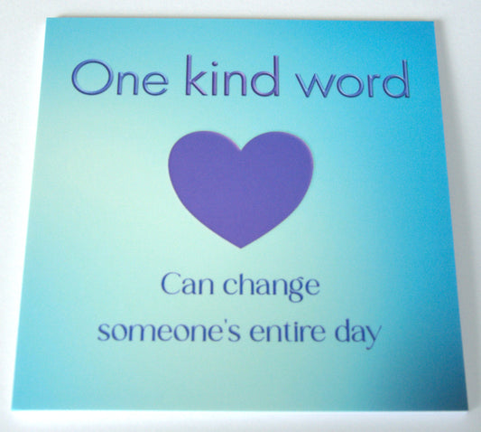 One Kind Word