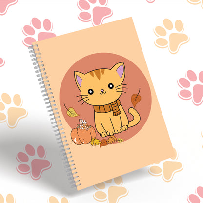 Autumn Cat Notebook