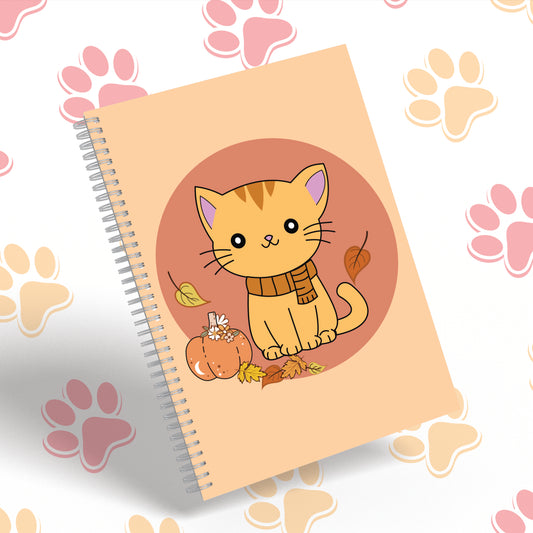 Autumn Cat Notebook