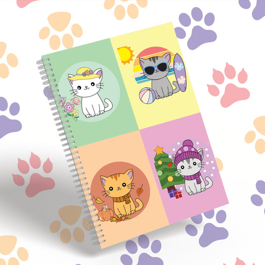 Cat Seasons Notebook