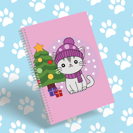 Winter Cat Notebook